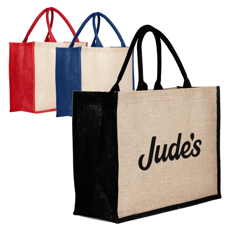 Custom Branded Jute Bag Coloured
