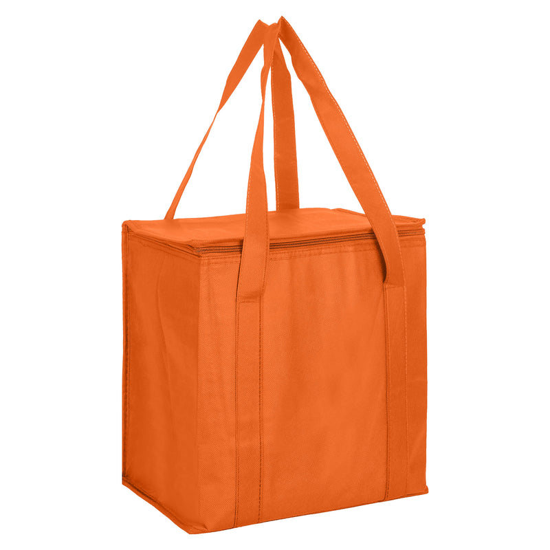 Custom Branded Non Woven Cooler Bag with Zipped Lid
