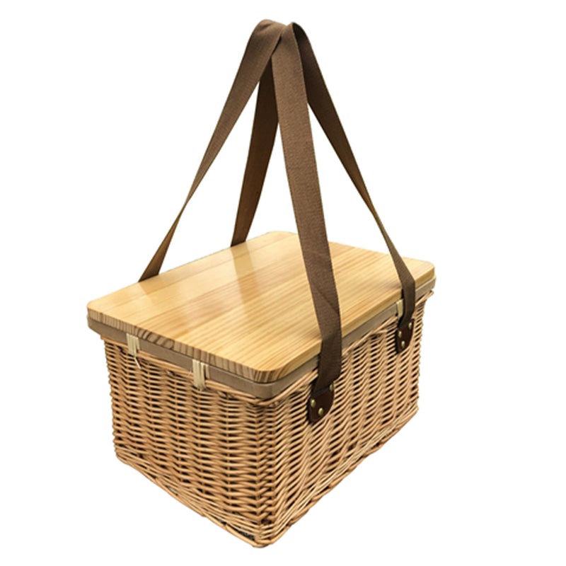 Custom Branded Gold Coast Wicker Picnic Cooler Basket