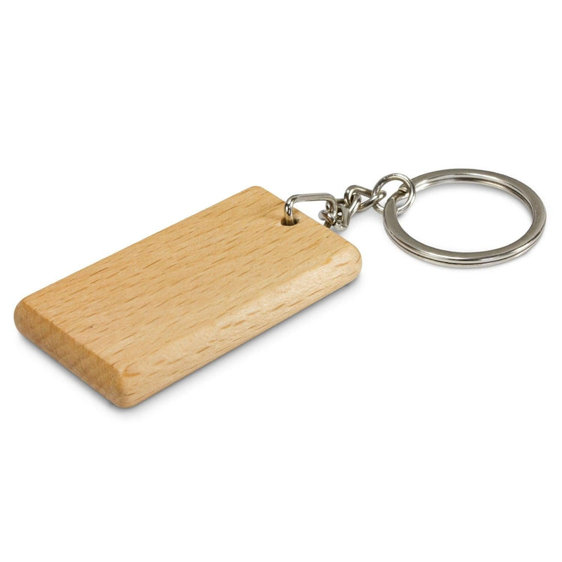 Custom Branded Artisan Key Ring - Rectangle - Promo Merchandise