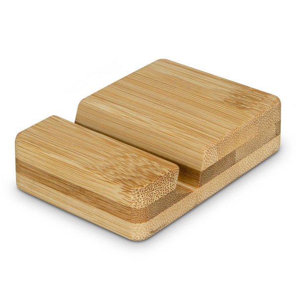 Custom Branded Bamboo Phone Stand - Promo Merchandise