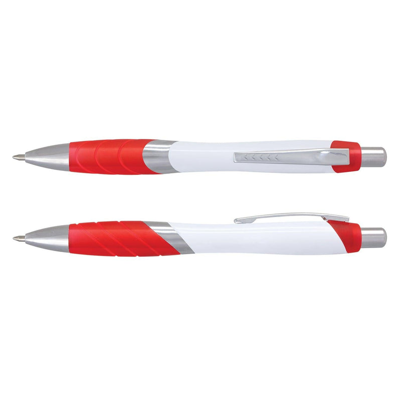 Custom Branded Borg Pen - White Barrel - Promo Merchandise