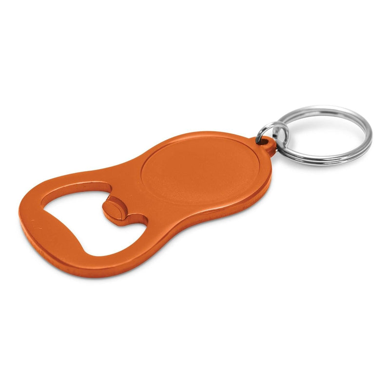 Custom Branded Chevron Bottle Opener Key Ring - Promo Merchandise