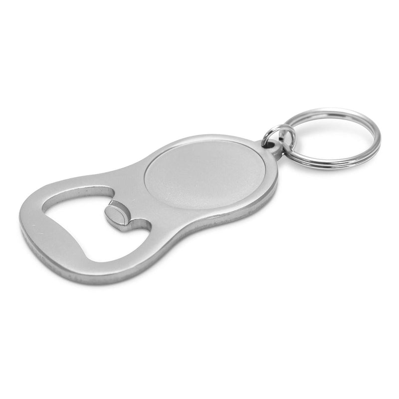 Custom Branded Chevron Bottle Opener Key Ring - Promo Merchandise
