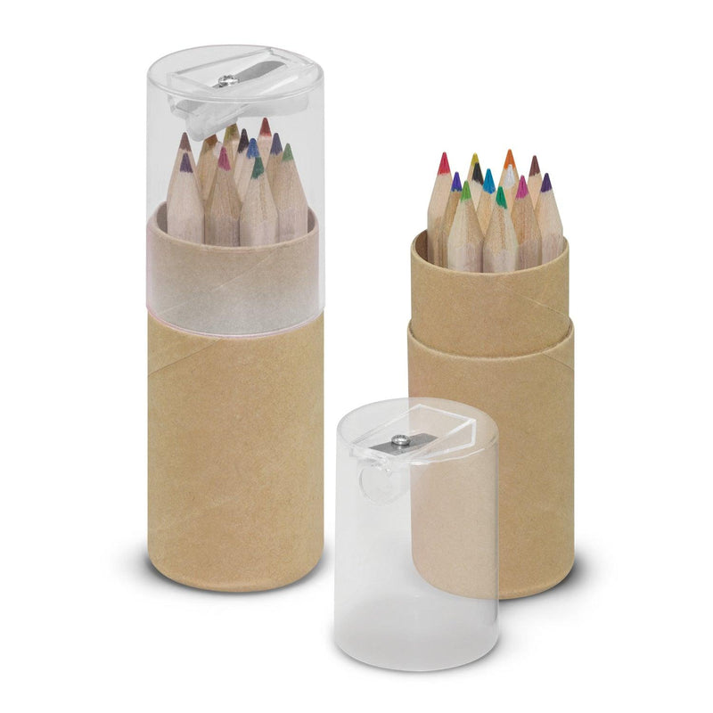 Custom Branded Coloured Pencil Tube - Promo Merchandise