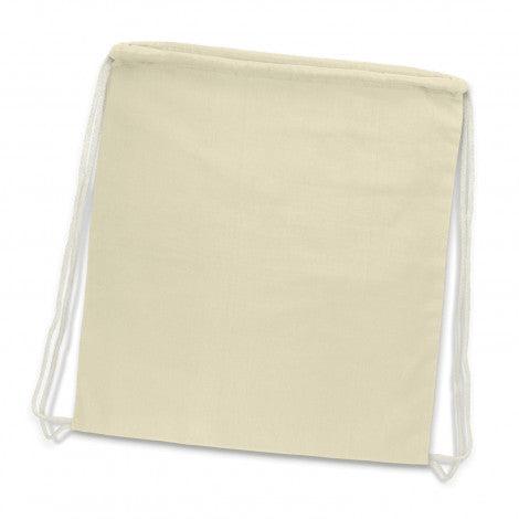 Custom Branded Cotton Drawstring Backpack - Promo Merchandise