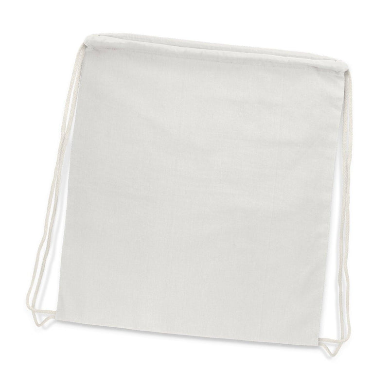 Custom Branded Cotton Drawstring Backpack - Promo Merchandise