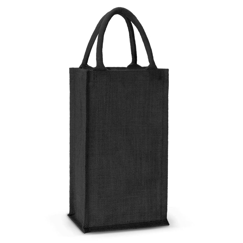 Custom Branded Donato Jute Double Wine Carrier - Promo Merchandise