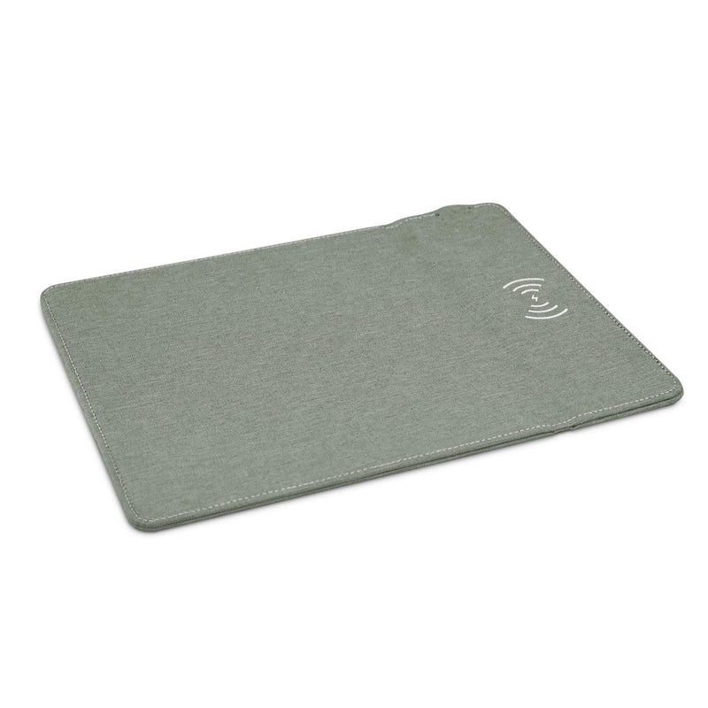 Custom Branded Greystone Wireless Charging Mouse Mat - Promo Merchandise