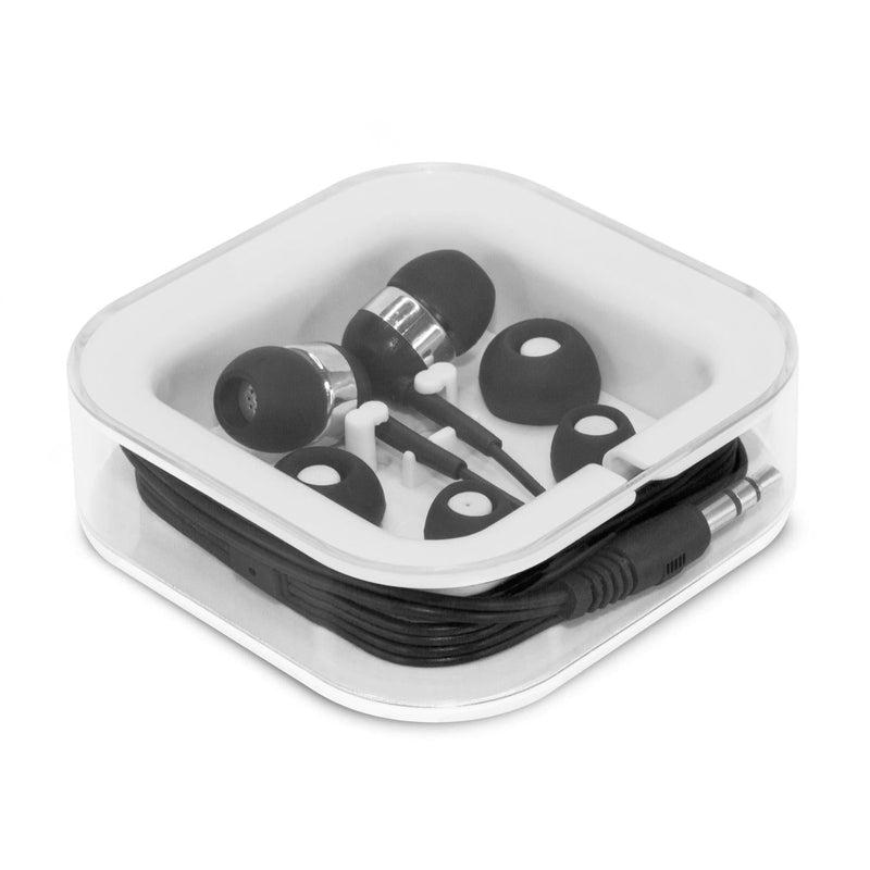 Custom Branded Helio Earbuds - Promo Merchandise