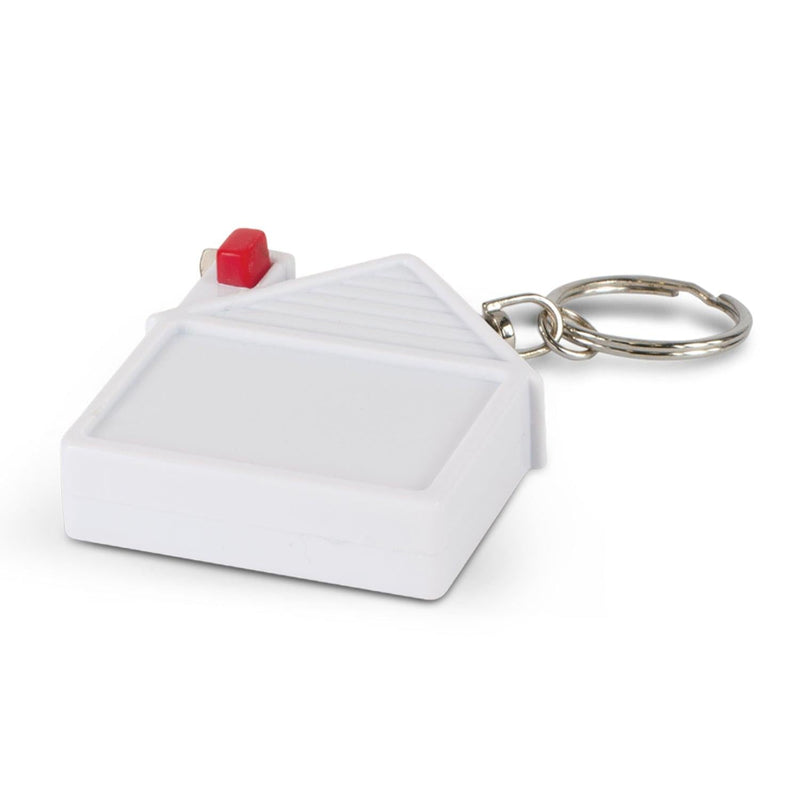 Custom Branded House Tape Measure Key Ring - Promo Merchandise