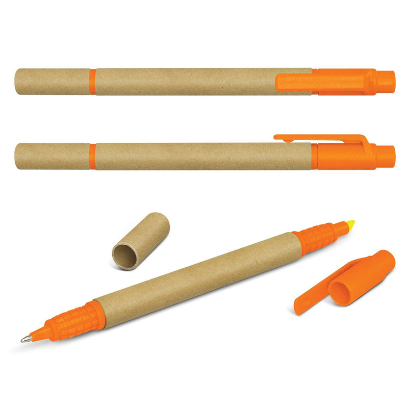 Custom Branded Kraft Pen Highlighter - Promo Merchandise