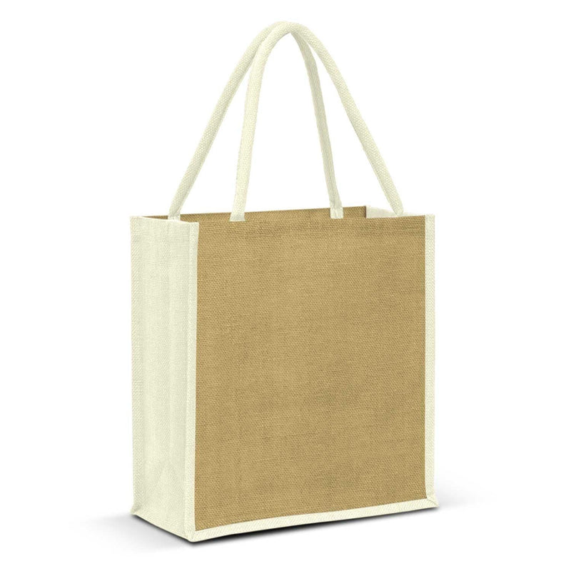 Custom Branded Lanza Jute Tote Bag - Promo Merchandise