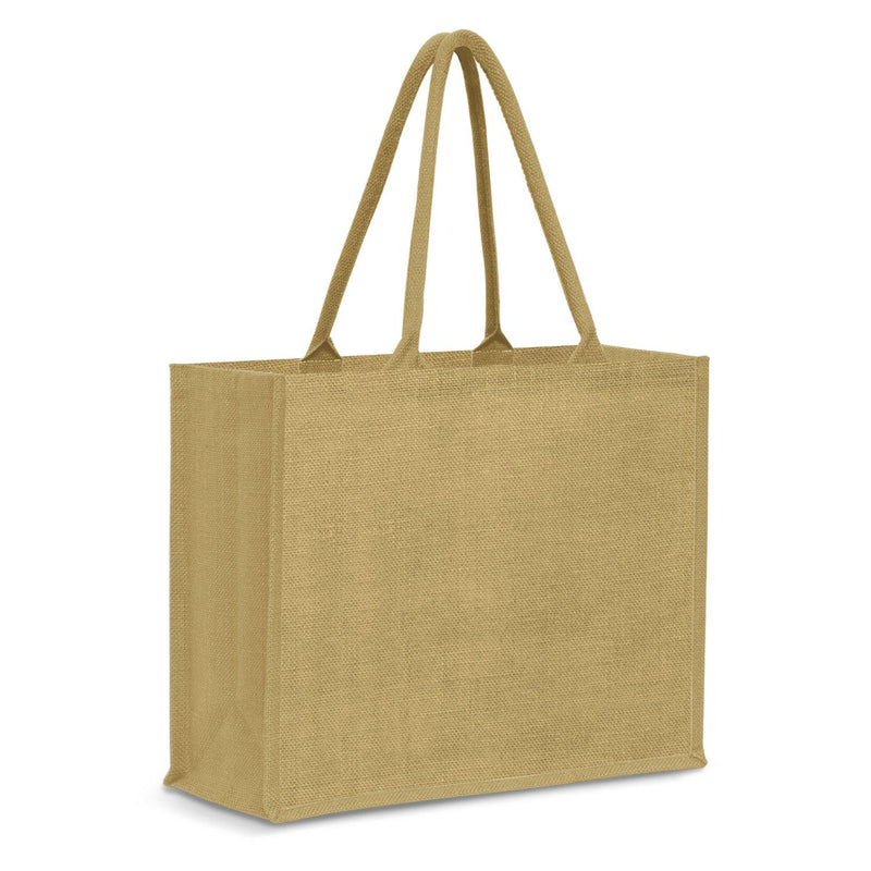 Custom Branded Modena Jute Tote Bag - Colour Match - Promo Merchandise