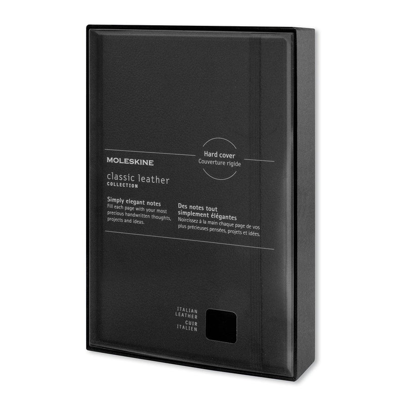 Custom Branded Moleskine Classic Leather Hard Cover Notebook - Large - Promo Merchandise