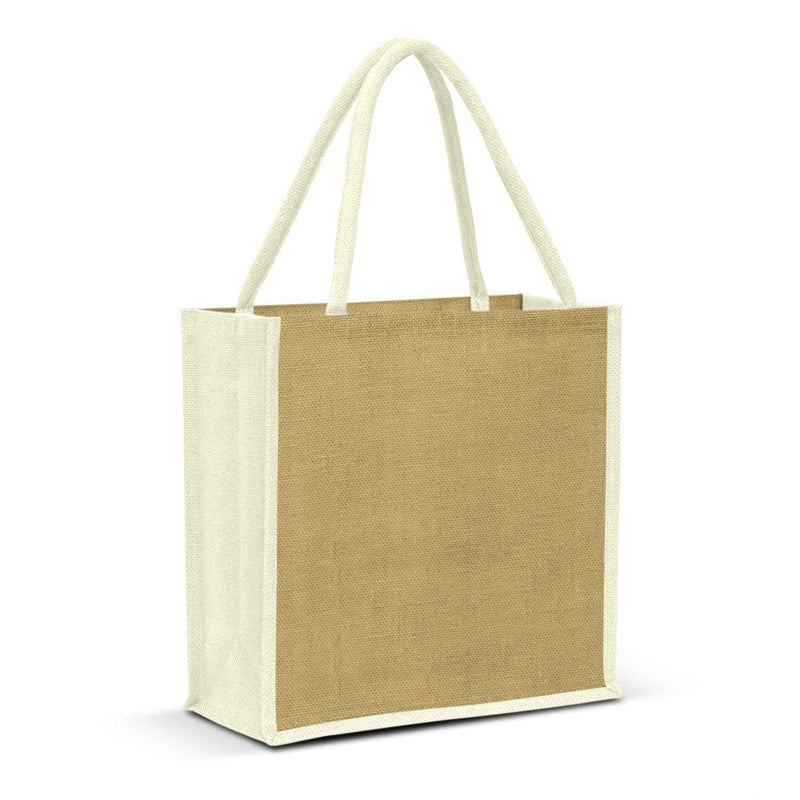 Custom Branded Monza Jute Tote Bag - Promo Merchandise