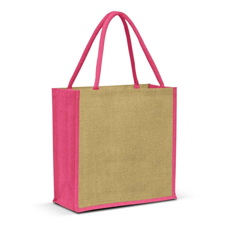 Custom Branded Monza Jute Tote Bag - Promo Merchandise