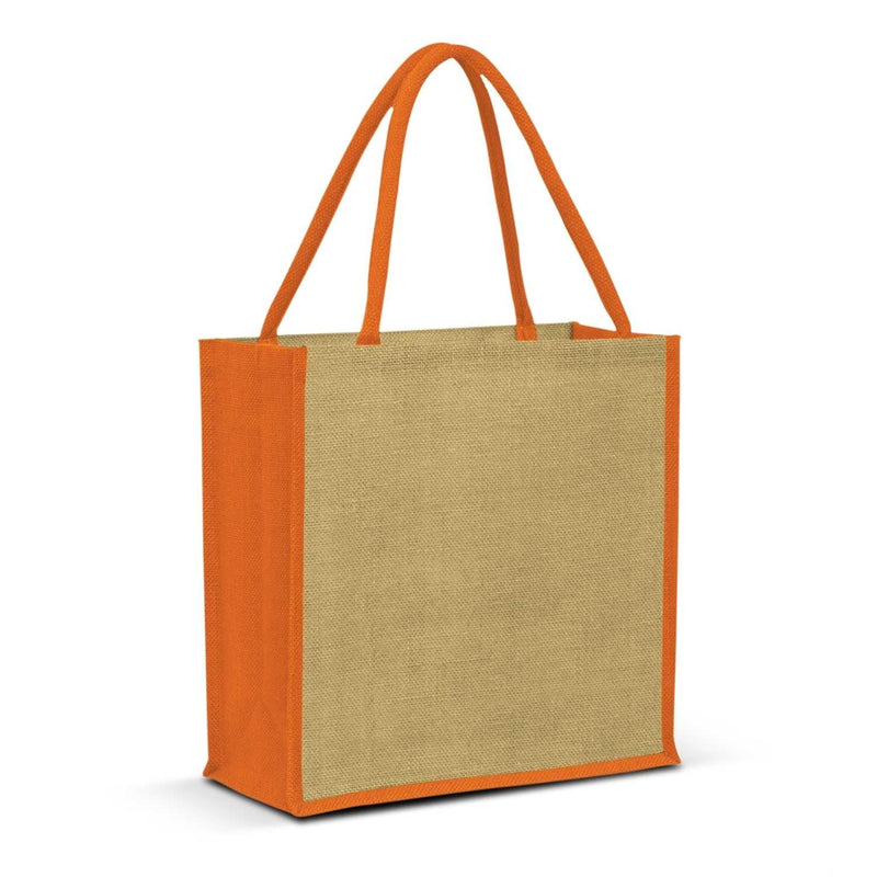 Custom Branded Monza Jute Tote Bag - Promo Merchandise