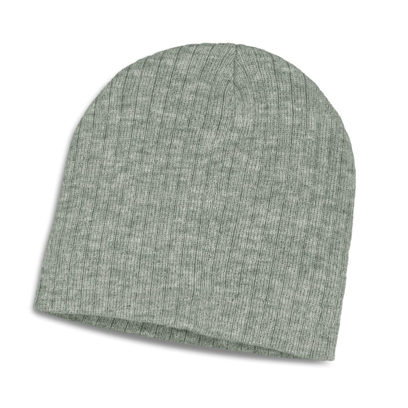 Custom Branded Nebraska Heather Cable Knit Beanie - Promo Merchandise