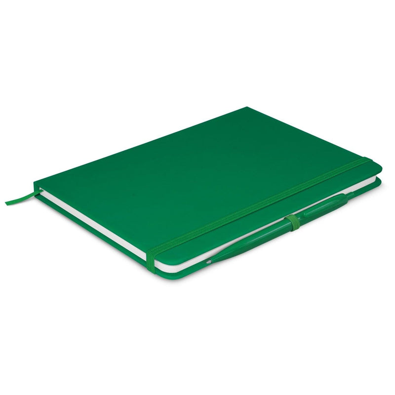 Custom Branded Omega Notebook With Pen - Promo Merchandise