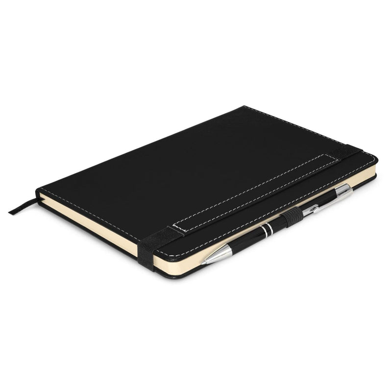 Custom Branded Premier Notebook with Pen - Promo Merchandise