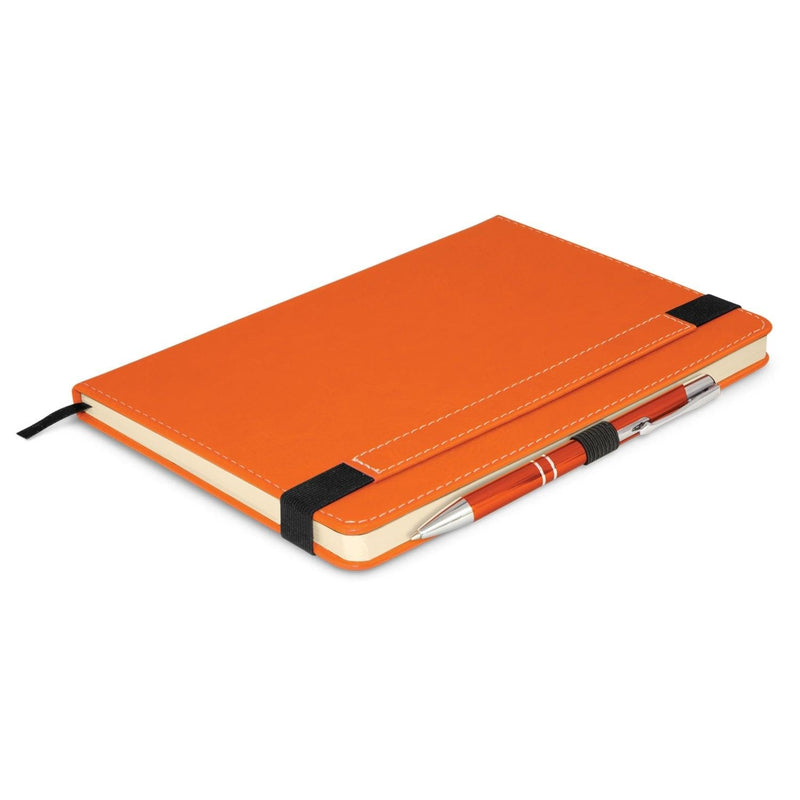 Custom Branded Premier Notebook with Pen - Promo Merchandise