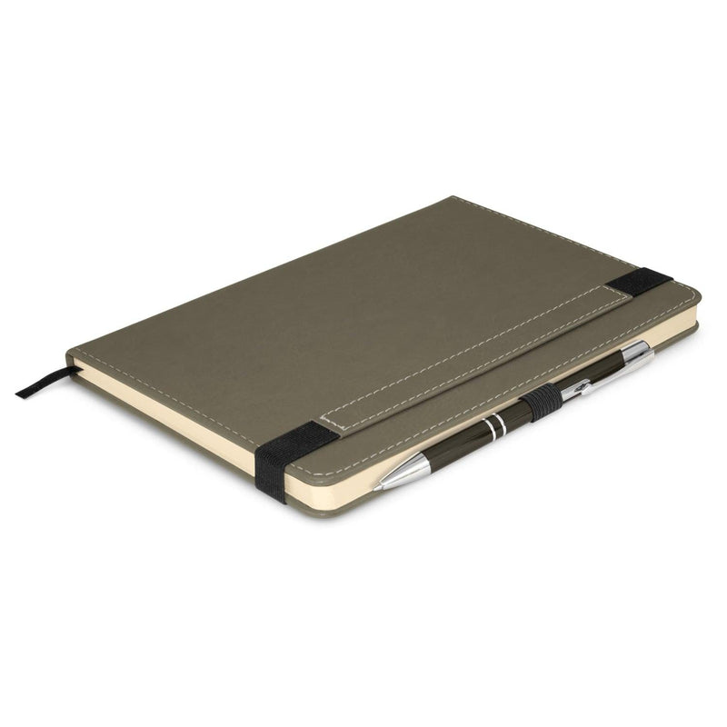 Custom Branded Premier Notebook with Pen - Promo Merchandise