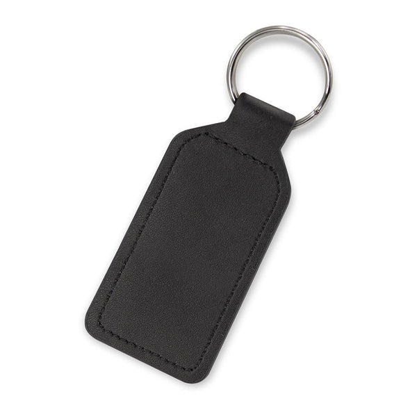 Custom Branded Prince Leather Key Ring  - Rectangle - Promo Merchandise