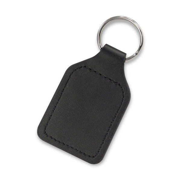 Custom Branded Prince Leather Key Ring - Square - Promo Merchandise