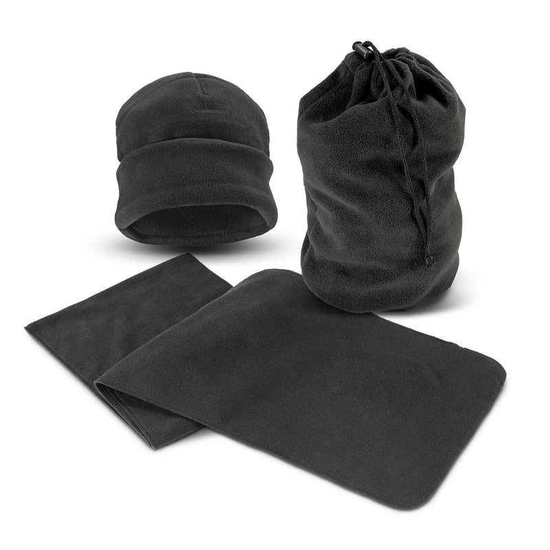 Custom Branded Seattle Scarf and Beanie Set - Promo Merchandise