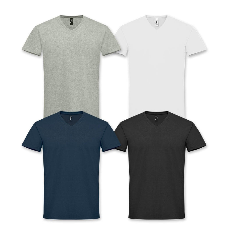 Custom Branded SOLS Imperial Mens V Neck T-Shirt - Promo Merchandise