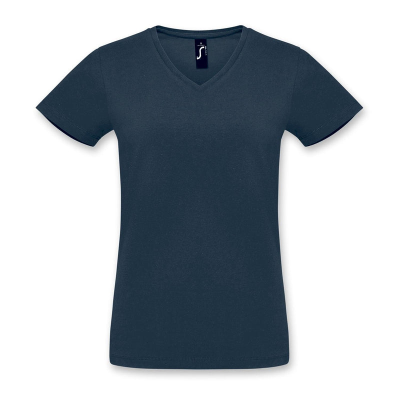 Custom Branded SOLS Imperial Womens V Neck T-Shirt - Promo Merchandise