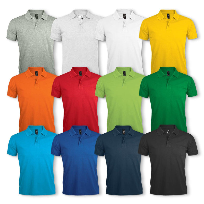 Custom Branded SOLS Prime Mens Polo Shirt - Promo Merchandise