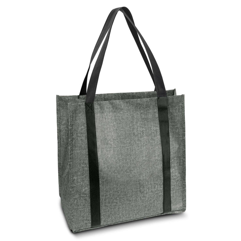 Custom Branded Super Shopper Heather Tote Bag - Promo Merchandise