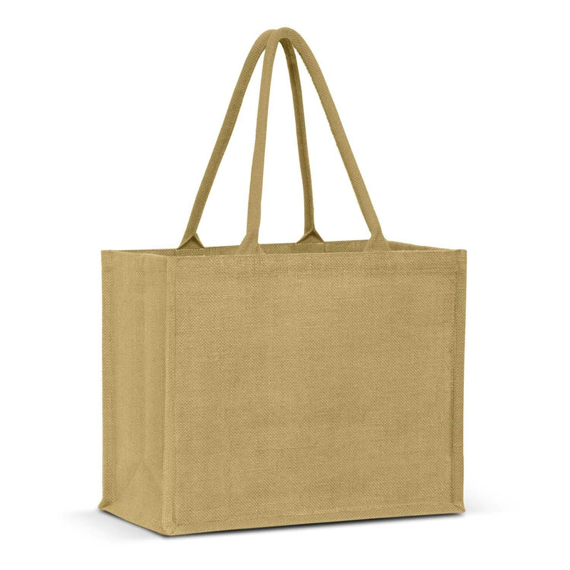 Custom Branded Torino Jute Tote Bag - Colour Match - Promo Merchandise