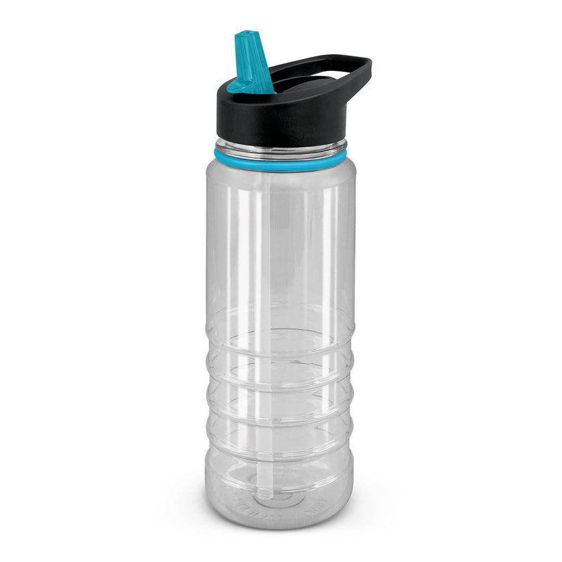 Custom Branded Triton Elite Bottle - Clear and Black - Promo Merchandise