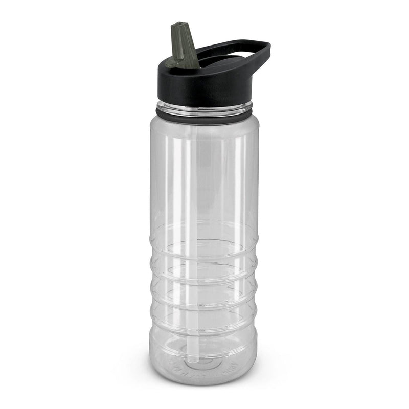 Custom Branded Triton Elite Bottle - Clear and Black - Promo Merchandise