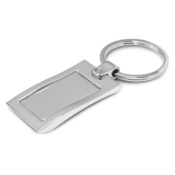 Custom Branded Wave Metal Key Ring - Promo Merchandise